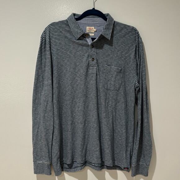 Faherty Men's Shirt Long Sleeve Movement Button Down Spread Collar 3 Button Pla… - Picture 1 of 12